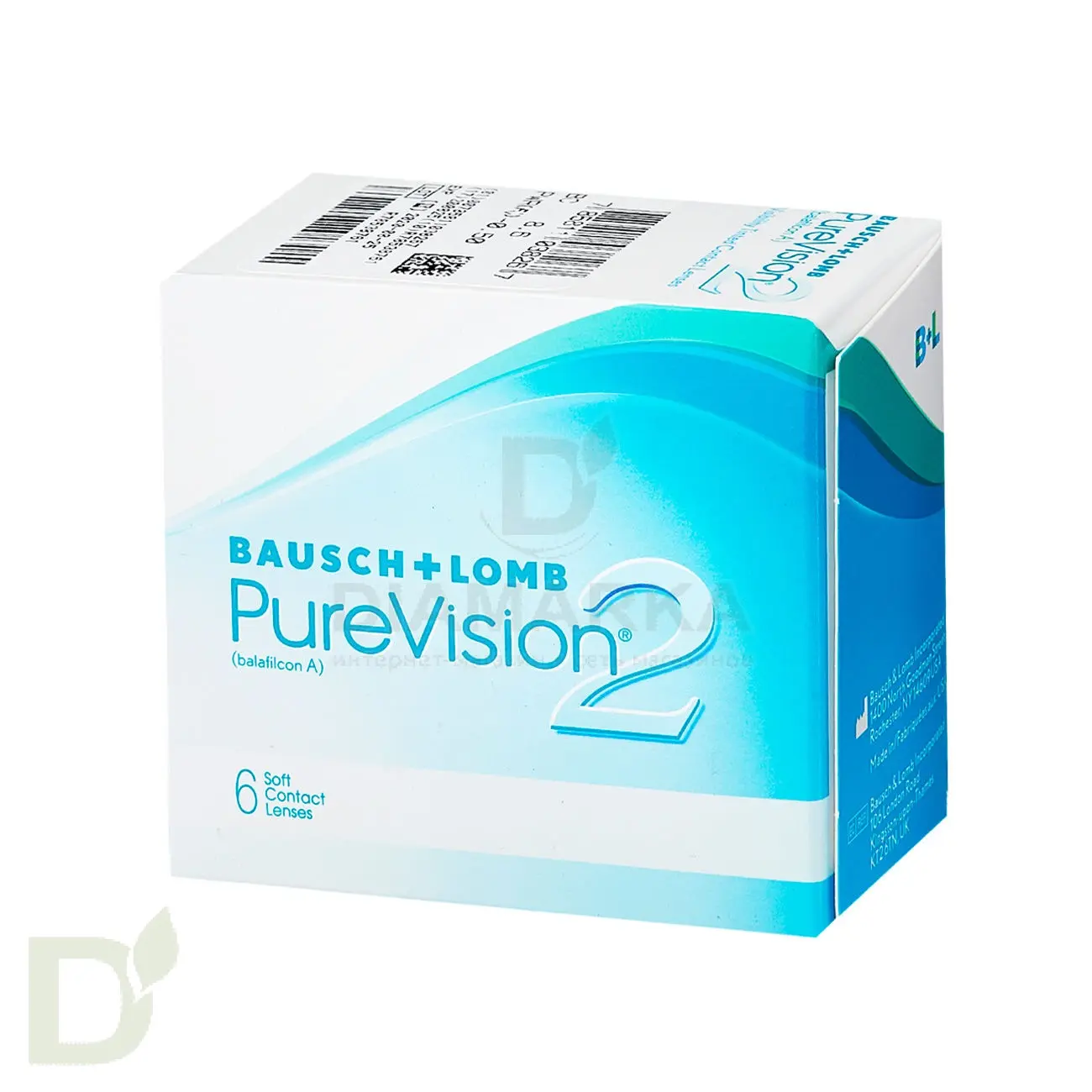 Контактные линзы ежемесячной замены Pure Vision 2 HD, 6 шт