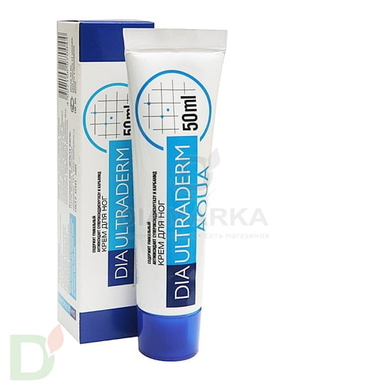 Крем для обработки кожи стоп Диаультрадерм® АКВА 5, 50 ml