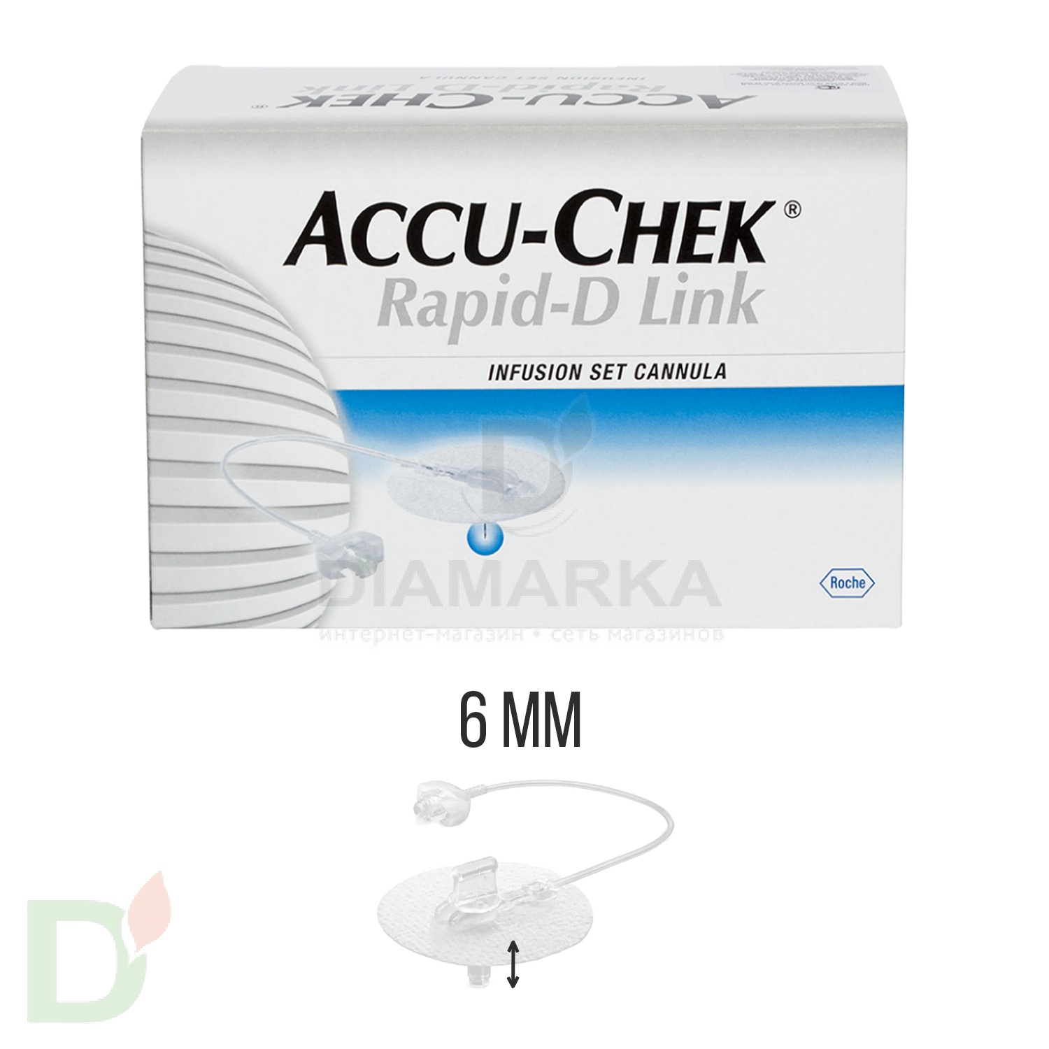 Акку-Чек Репид-Д Линк, игла 6 мм, 1 шт. 