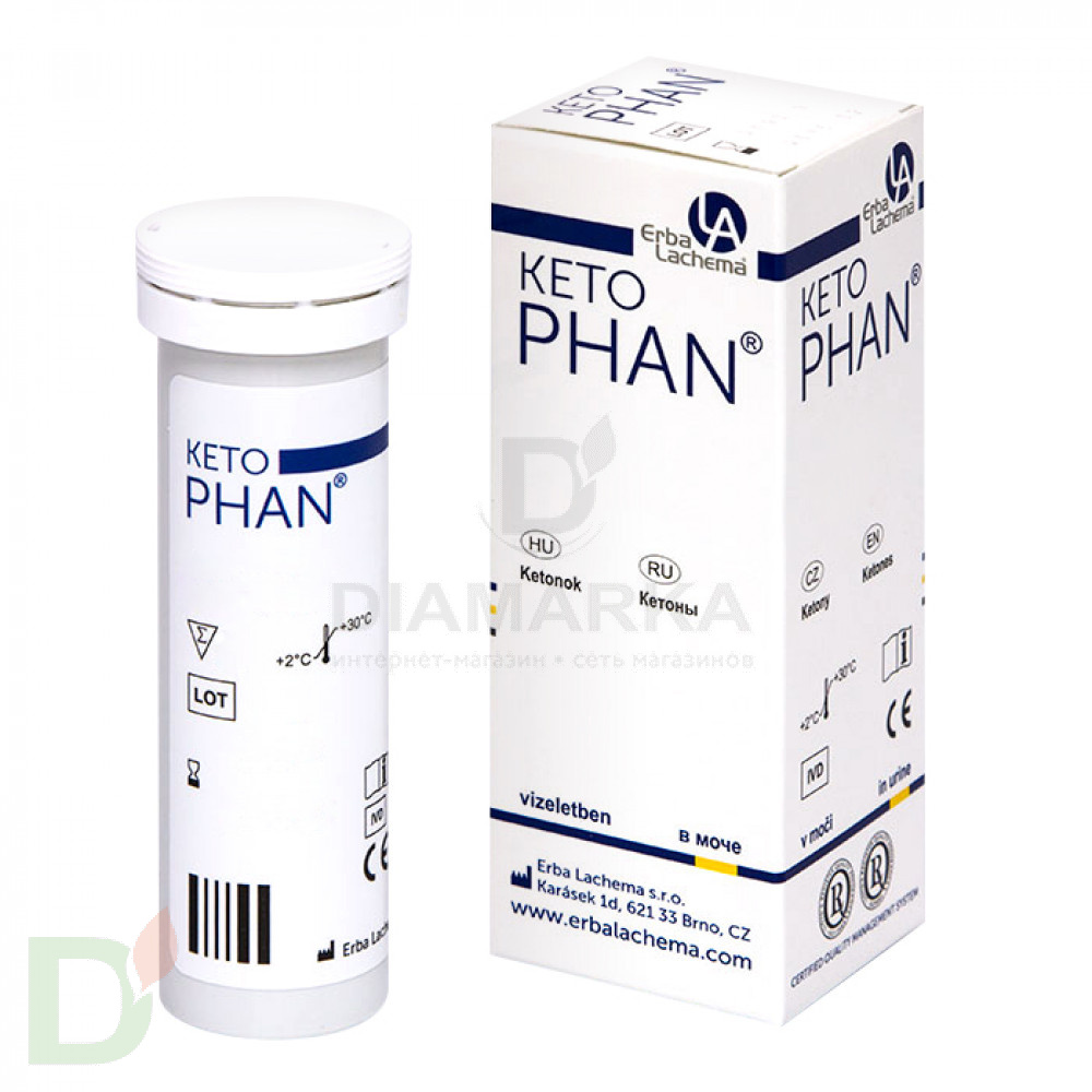 Визуальные тест-полоски на кетоны КетоФан № 50