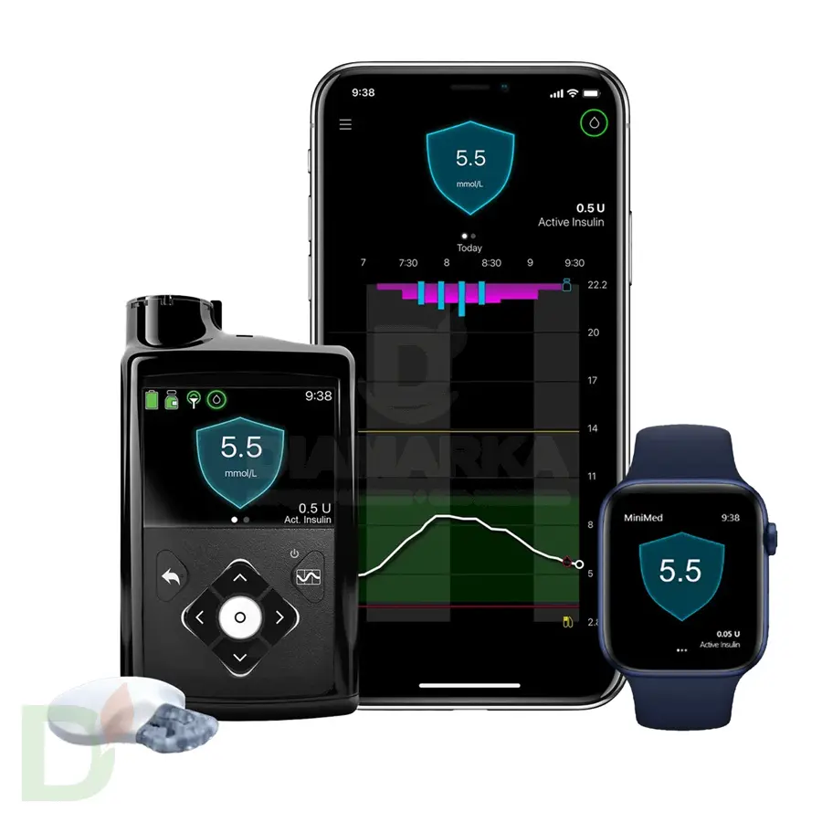 Инсулиновая помпа Medtronic MiniMed 780G с болюсами автокоррекции, MMT-1895